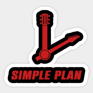 vintage simple plan Sticker